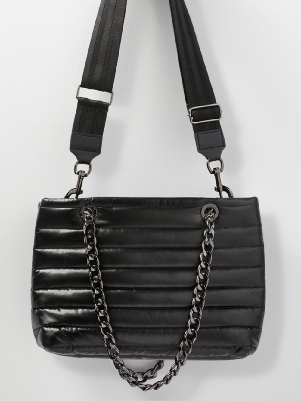 NWT Think Royln Nell Tote Bag in Pearl Black ($178 MSRP)